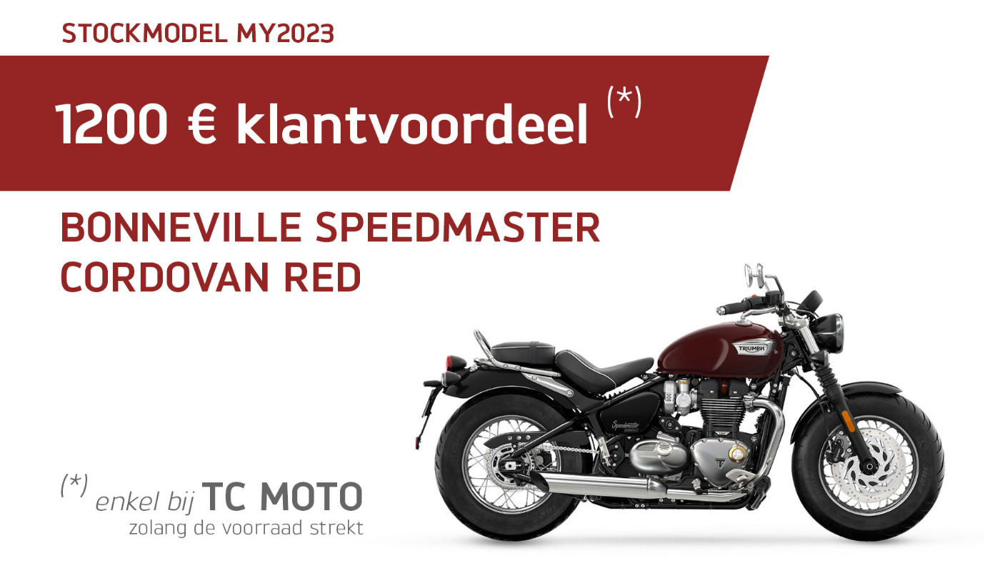 Stockmodel Bonneville Speedmaster Cordovan Red