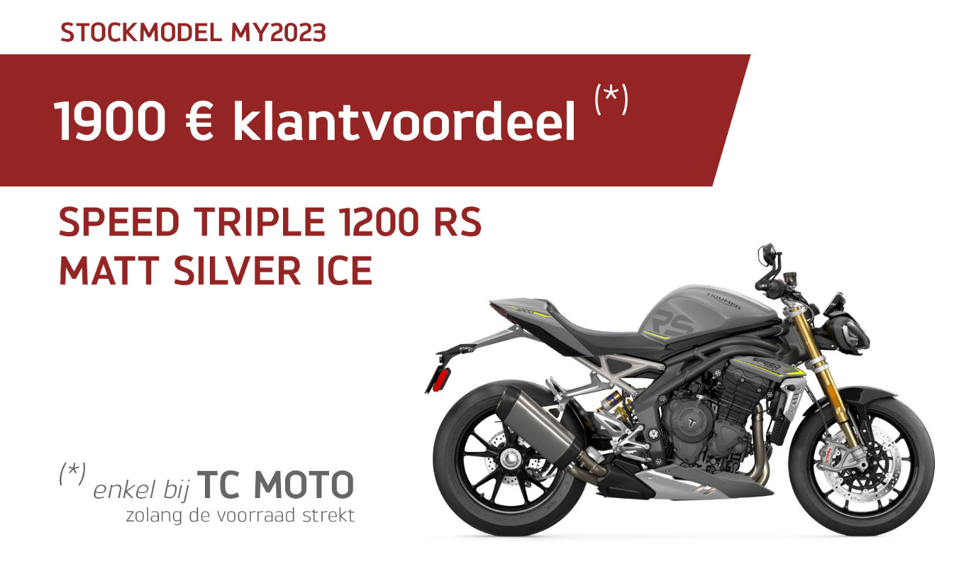 Stockmodel Speed Triple 1200 RS Matt Silver Ice