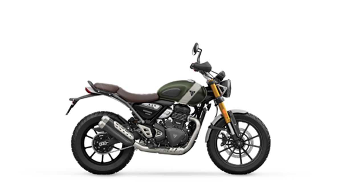 Scrambler 400X - Matt khaki green/Fusion white