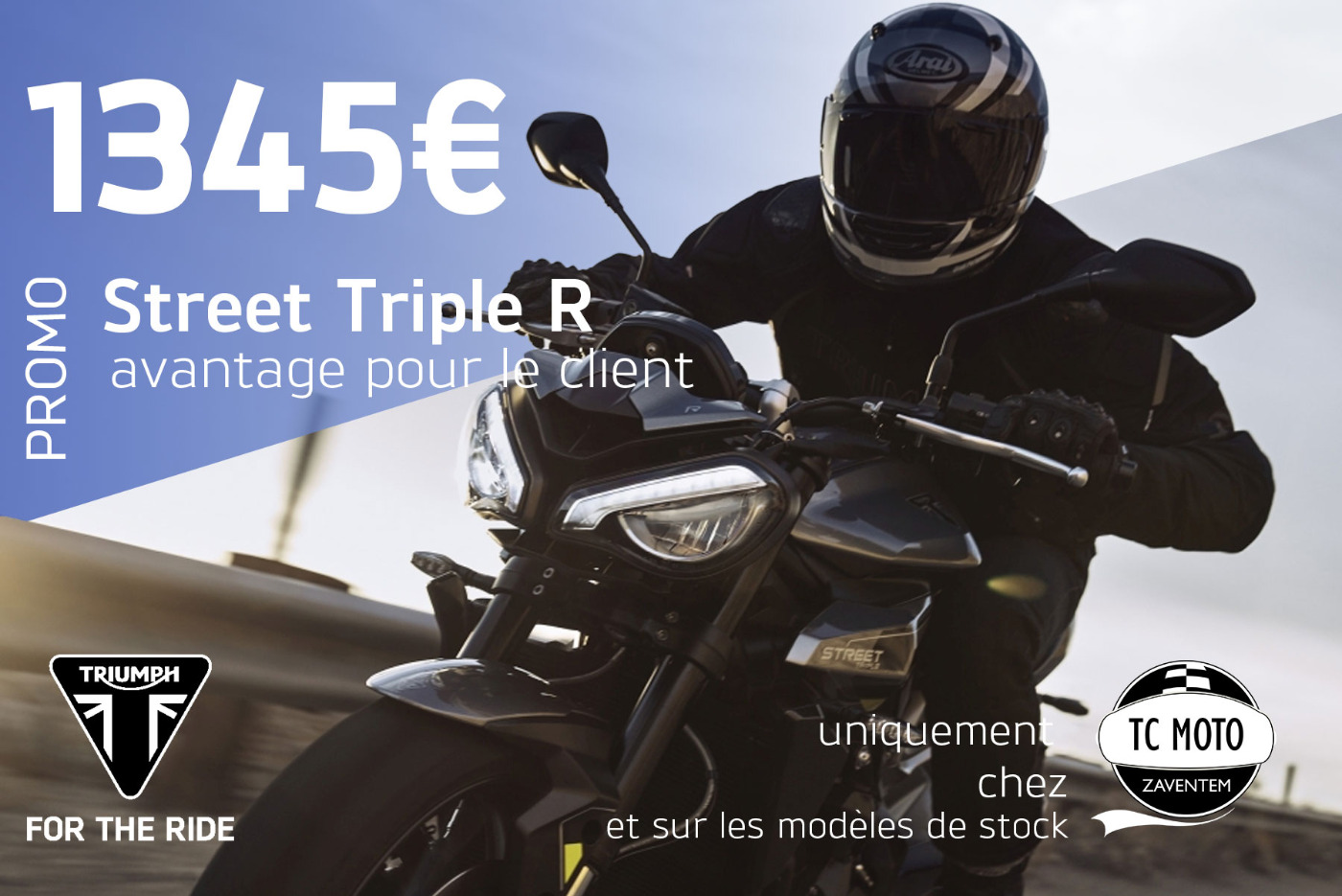 Stockmodel Street Triple 765 R - Crystal White
