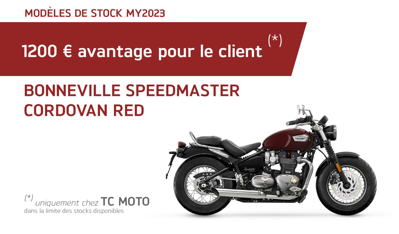 Stockmodel Bonneville Speedmaster Cordovan Red