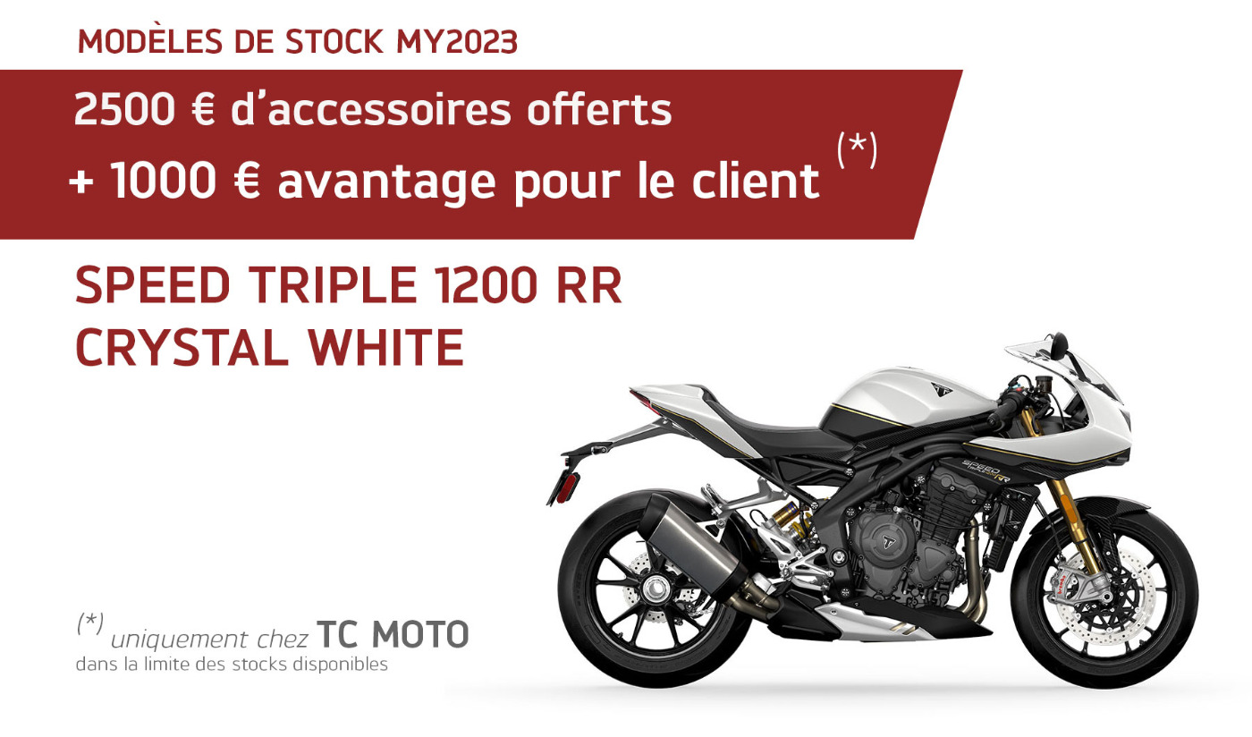 Stockmodel Speed Triple 1200 RR Crystal White