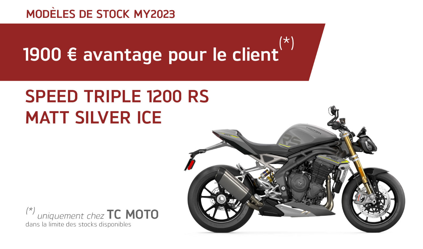 Stockmodel Speed Triple 1200 RS Matt Silver Ice