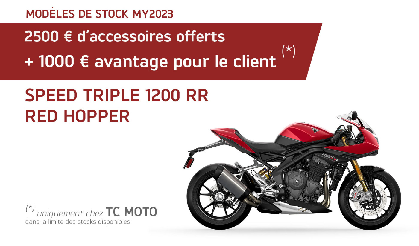 Stockmodel Speed Triple 1200 RR Red Hopper