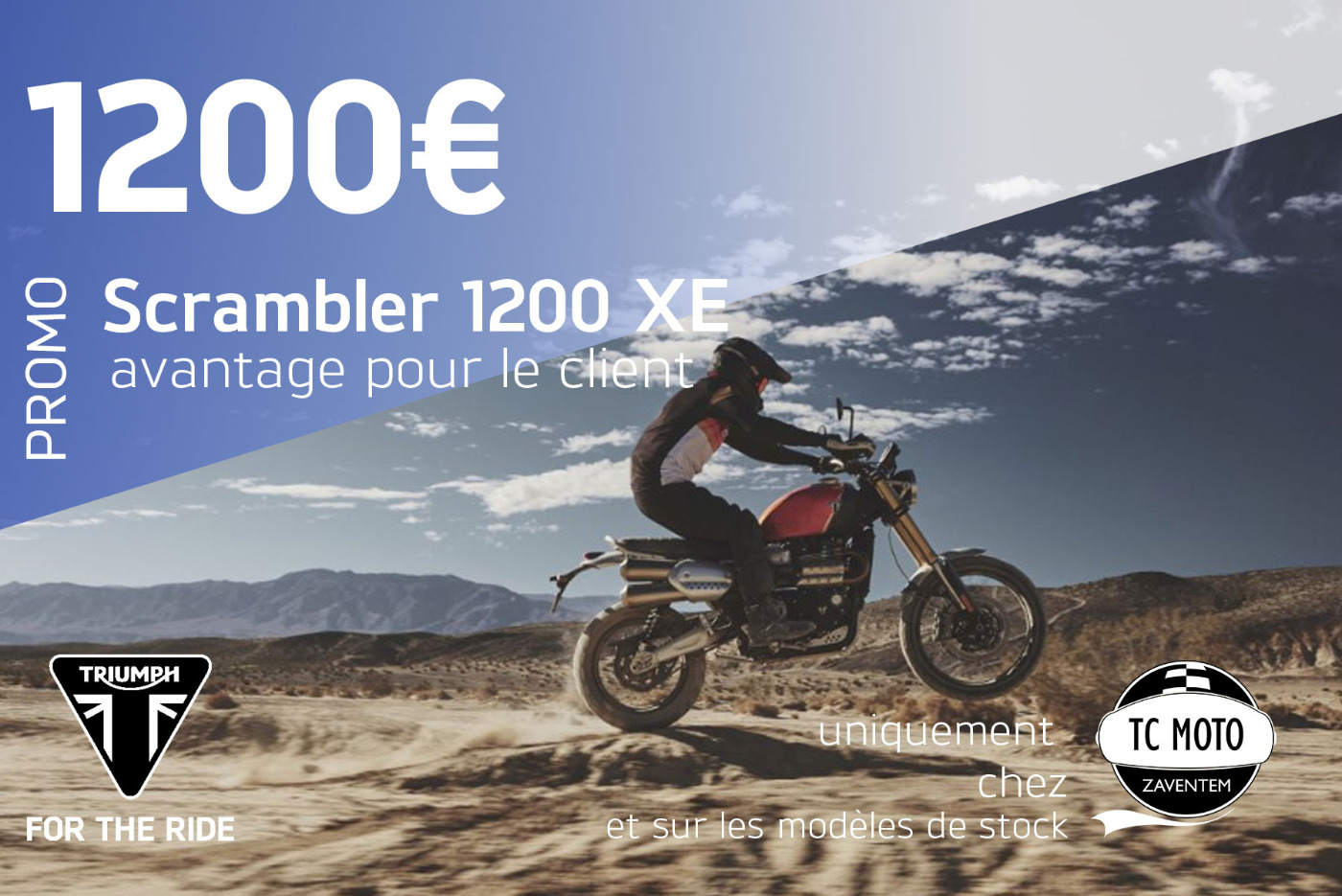 Stockmodel Scrambler 1200 XE Sapphire Black